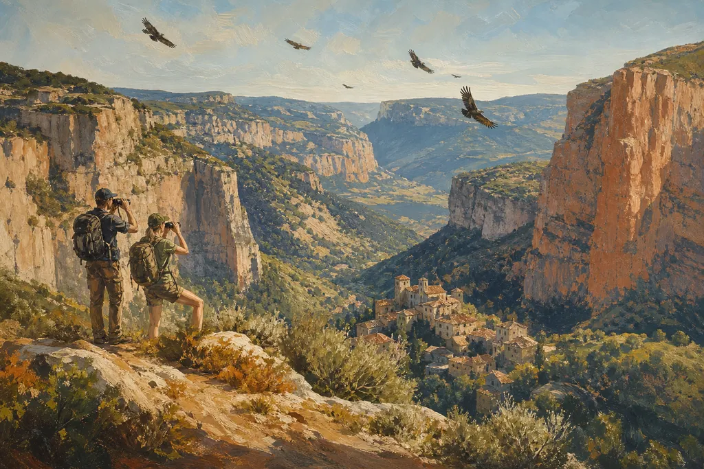 Illustration peinte : Observation de la nature