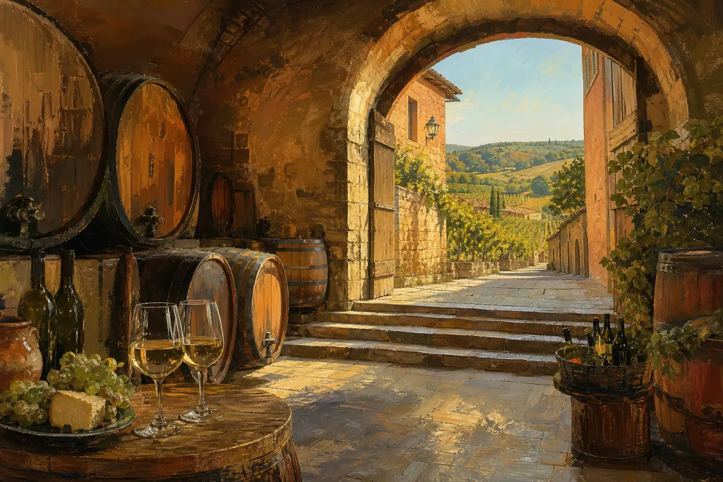 Illustration peinte : Vin et dégustation
