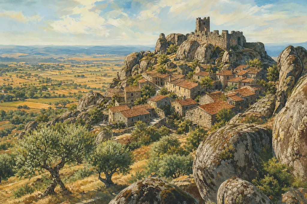 Illustration peinte : Atlantique, de Sare à Óbidos