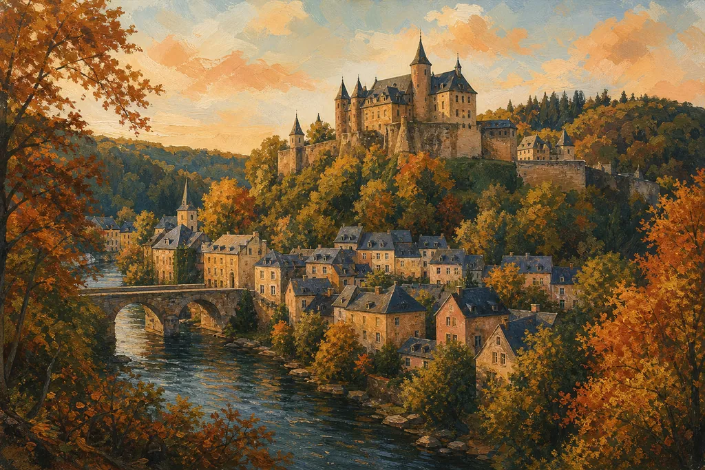 Illustration peinte : Luxembourg