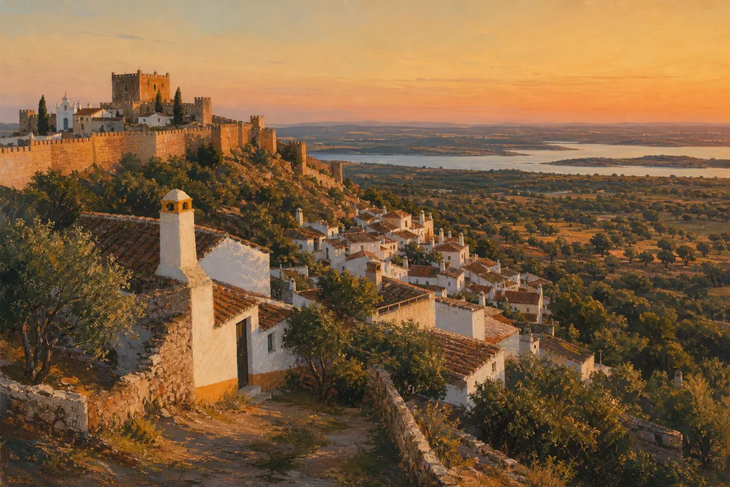 Illustration peinte : Alentejo