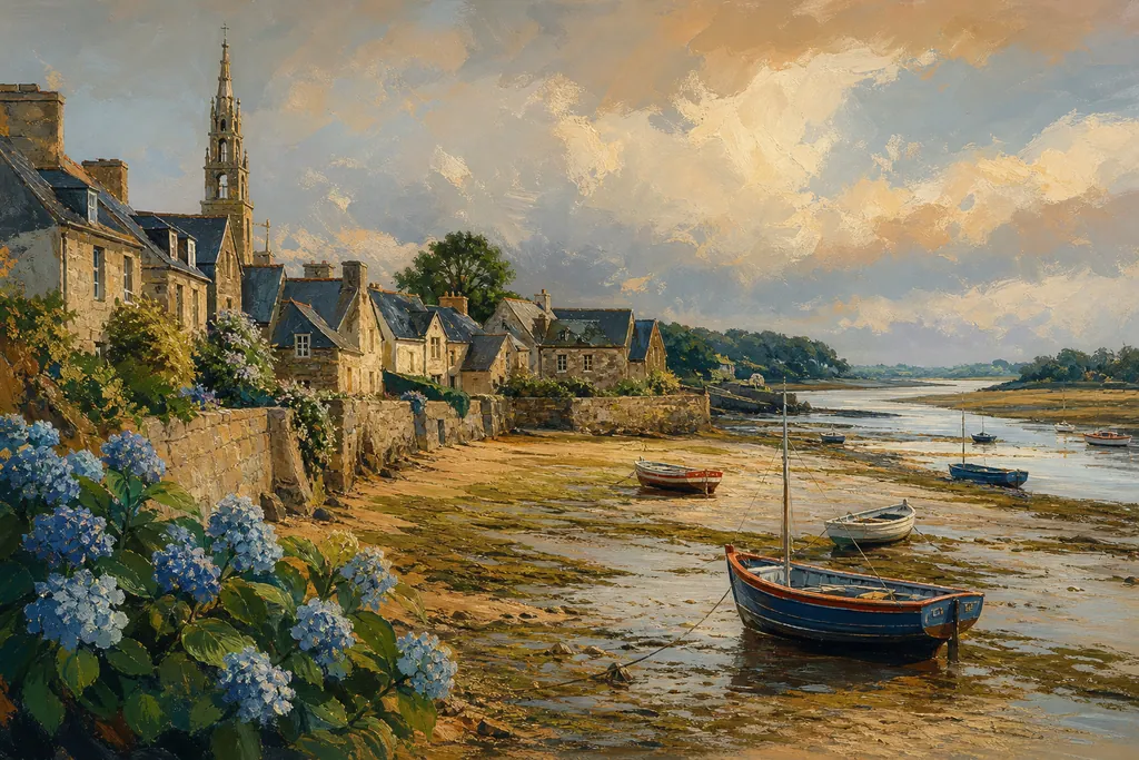 Illustration peinte : Bretagne