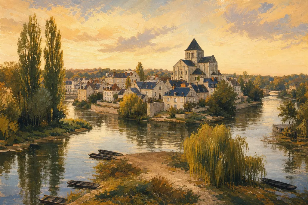 Illustration peinte : Centre-Val de Loire