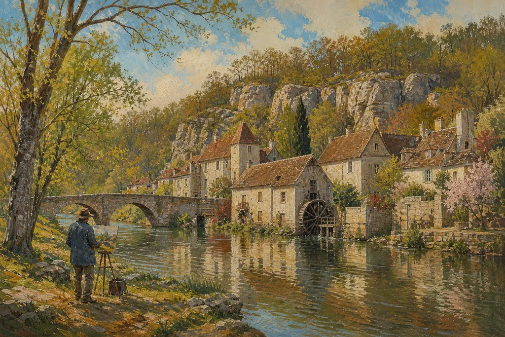 Illustration peinte : Île-de-France