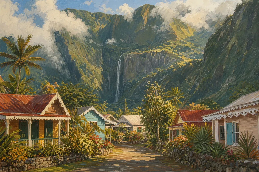 Illustration peinte : La Réunion