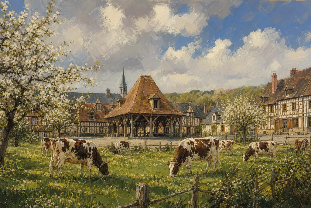 Illustration peinte : Normandie