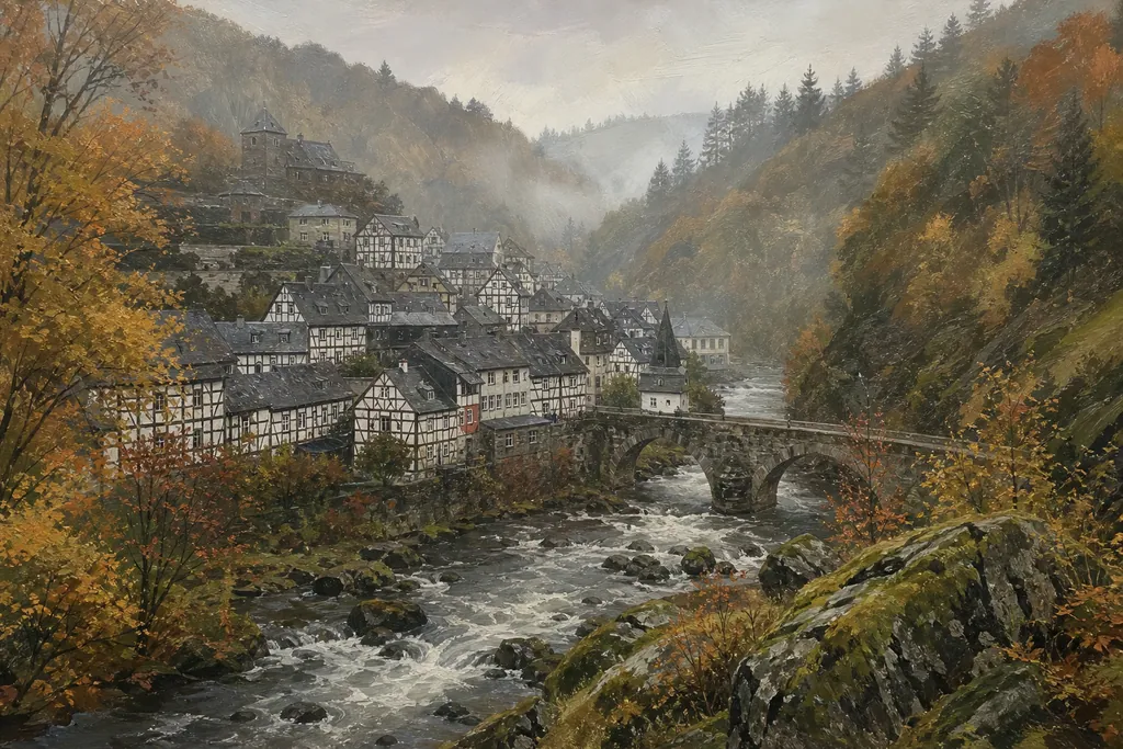 Illustration peinte : Rhénanie-du-Nord-Westphalie